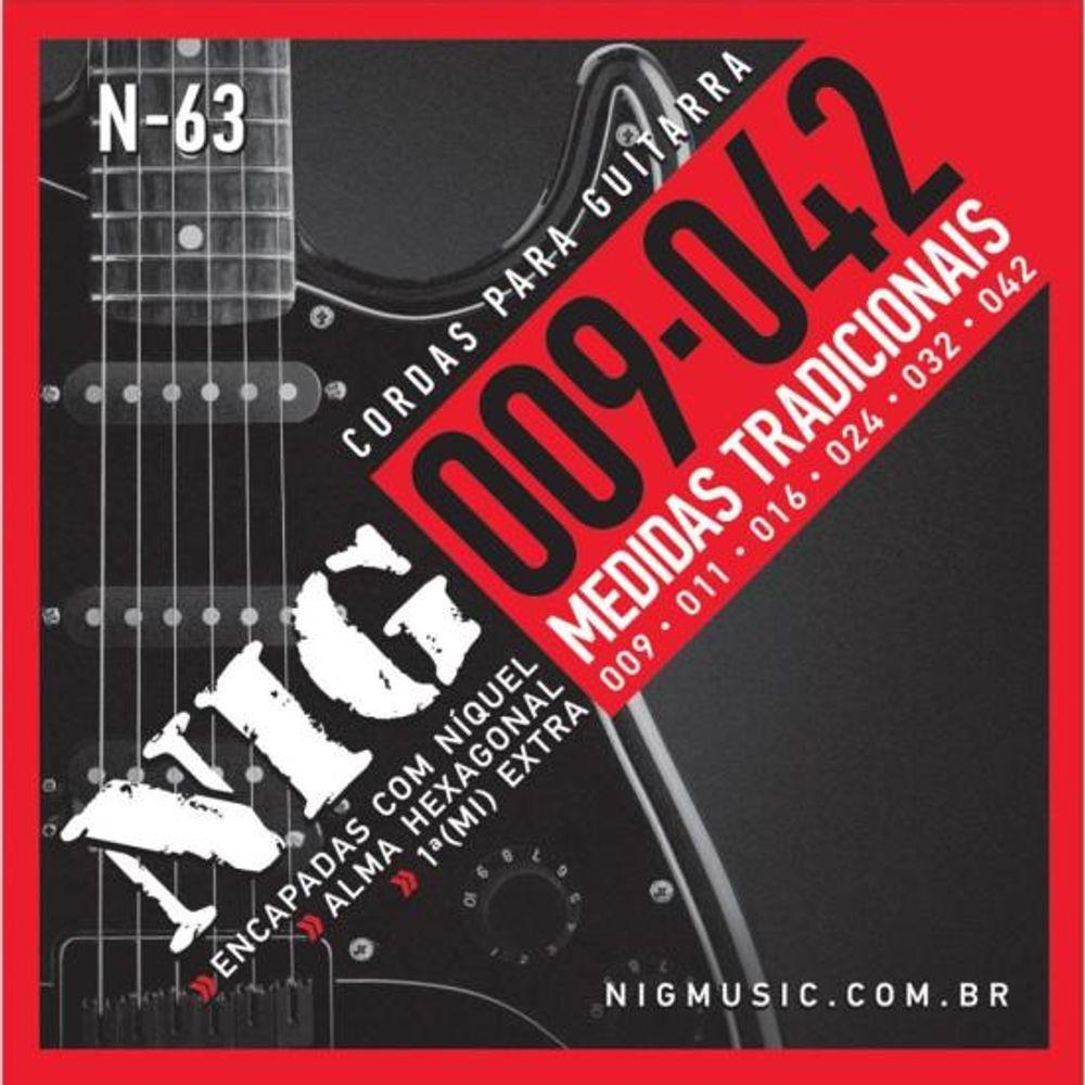 Encordoamento Para Guitarra .009 N63 NIG - 1