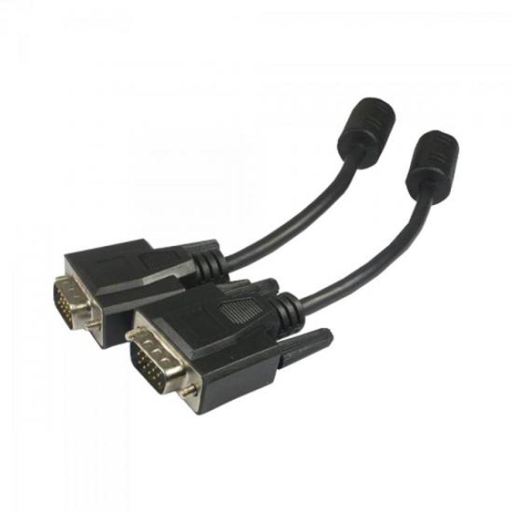 Cabo VGA HDB15M x HDB15M 3 MT Preto Com Filtro Storm - 1