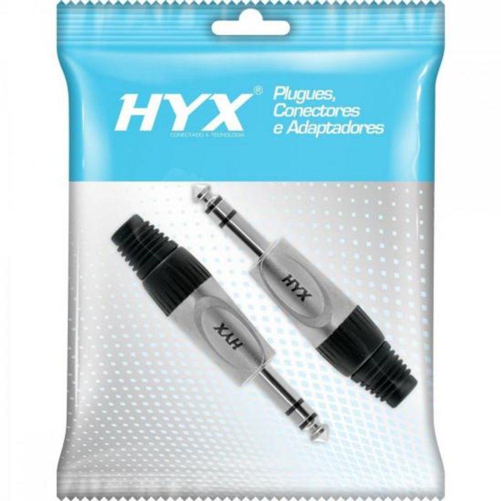 Conector P10 Macho Estéreo Niquelado HJ024S HYXPCT / 2 - 1