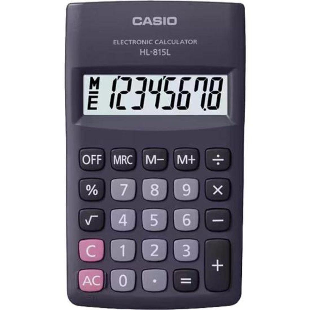 Calculadora de Bolso Casio HL-815L-WE 8 Digítos Preta - 1