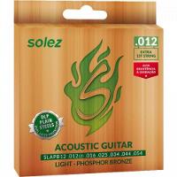 Encordoamento Violão Aço Solez SLAPB12 012 Phospor Bronze - 1