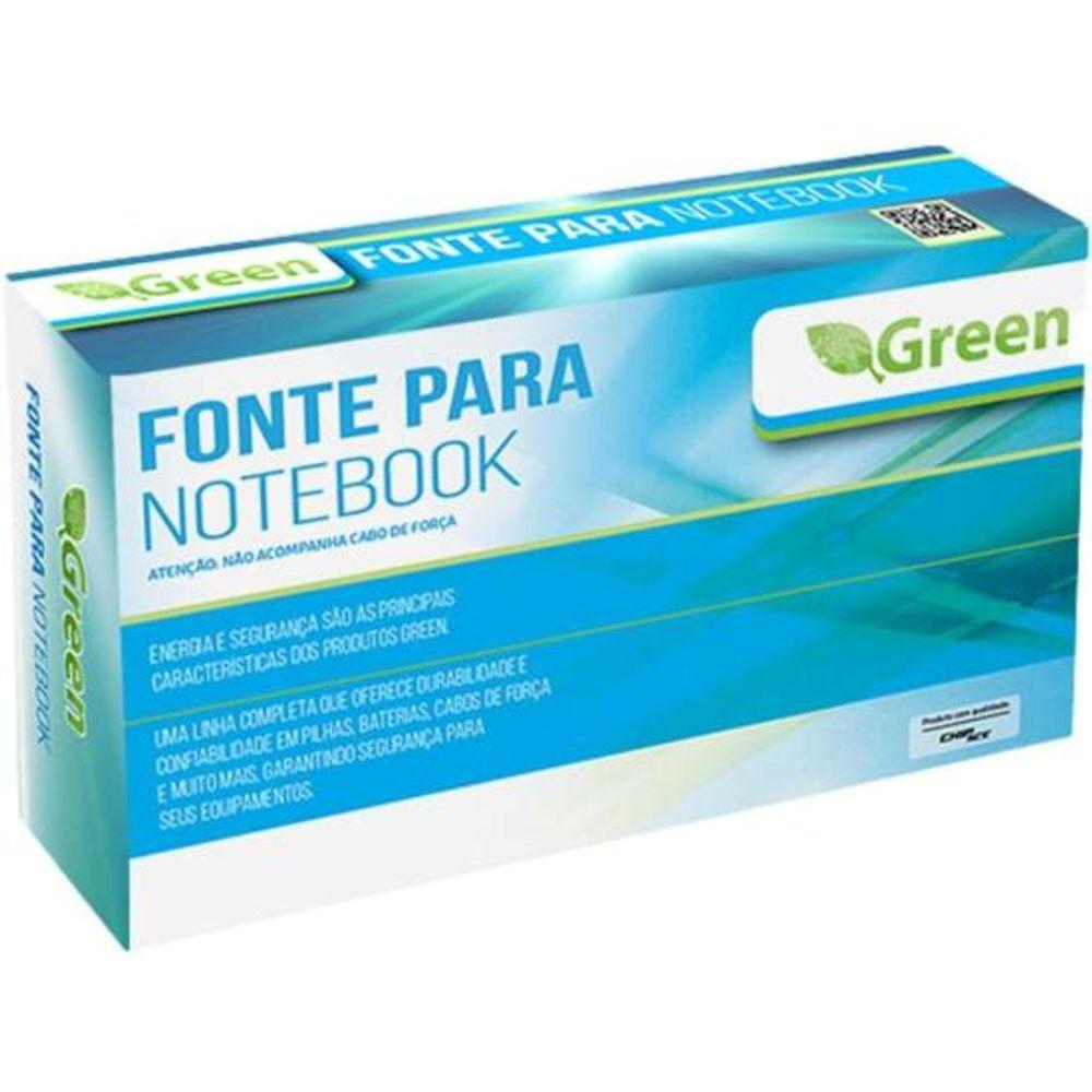 Fonte Para Notebook 19V 4,74A Bivolt 5,5X2,5mm Green - 4