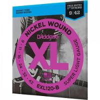 Encordoamento Guitarra .009-.042 XL Nickel EXL120-B D Addario Com Corda Extra PL009 - 2