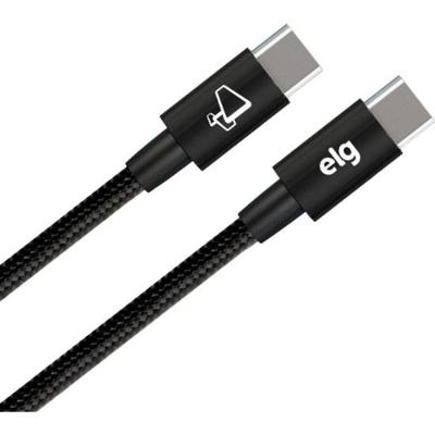 Cabo Tipo C x Tipo C TC60 1 Metro Preto ELG