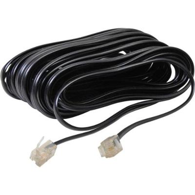 Cabo Extensor Para Telefone RJ11 4 Vias 5M Preto Storm pacote Com 10