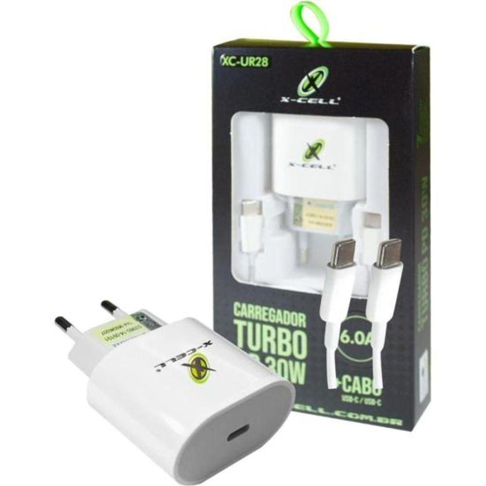Carregador Turbo Com Cabo USB-C XC-UR28 Flex - 1