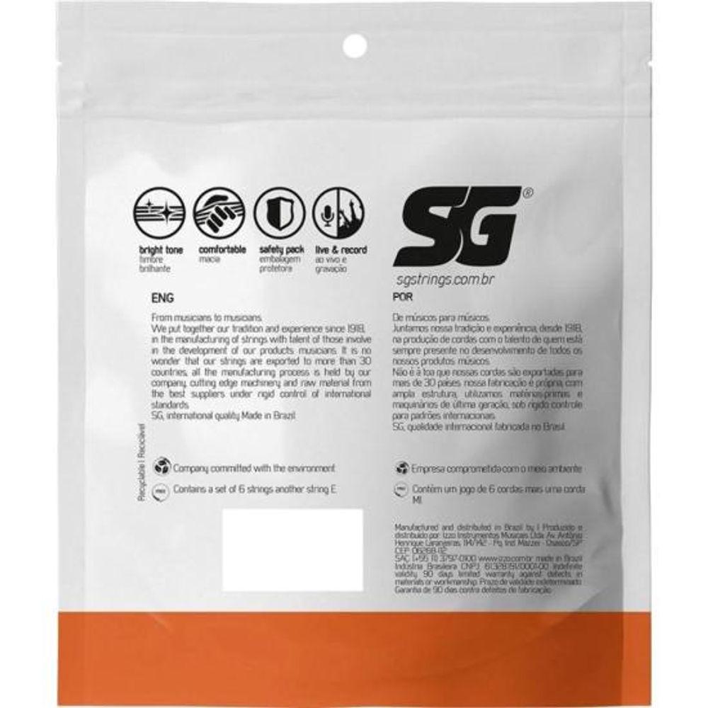 Encordoamento Para Violão em Aço .011 Custom Light Phosphor Bronze SG - 2