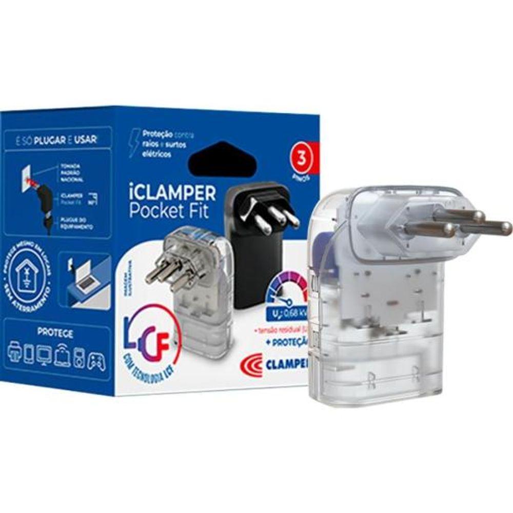 Protetor Contra Surtos DPS 3P 20A Pocket Fit Clamper Transparente - 5