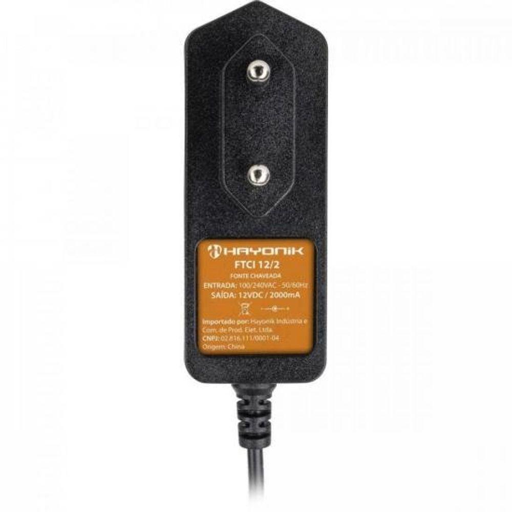 Fonte Chaveada Hayonik FTCI 12/2A P4 12VDC 2A Bivolt - 3