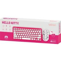Kit Teclado e Mouse Sem Fio Letron Hello Kitty Rosa - 3