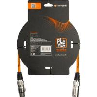 Cabo Para Microfone Player XLR(F) x XLR(M) 1m Preto Hayonik - 2