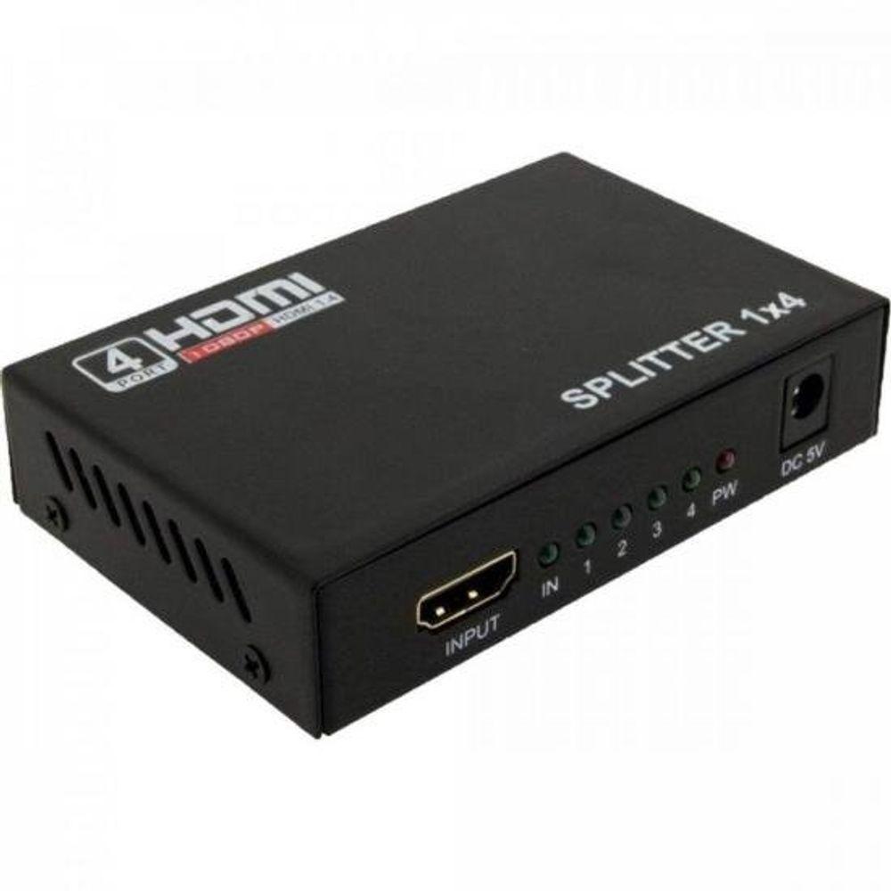 Divisor HDMI 1 Entrada X 4 Saídas Preto Storm - 1