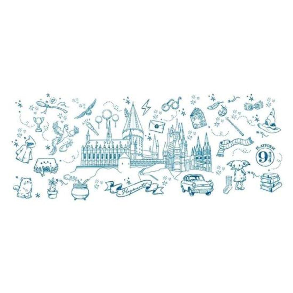 Kit Teclado e Mouse Sem Fio Letron Harry Potter Azul - 4