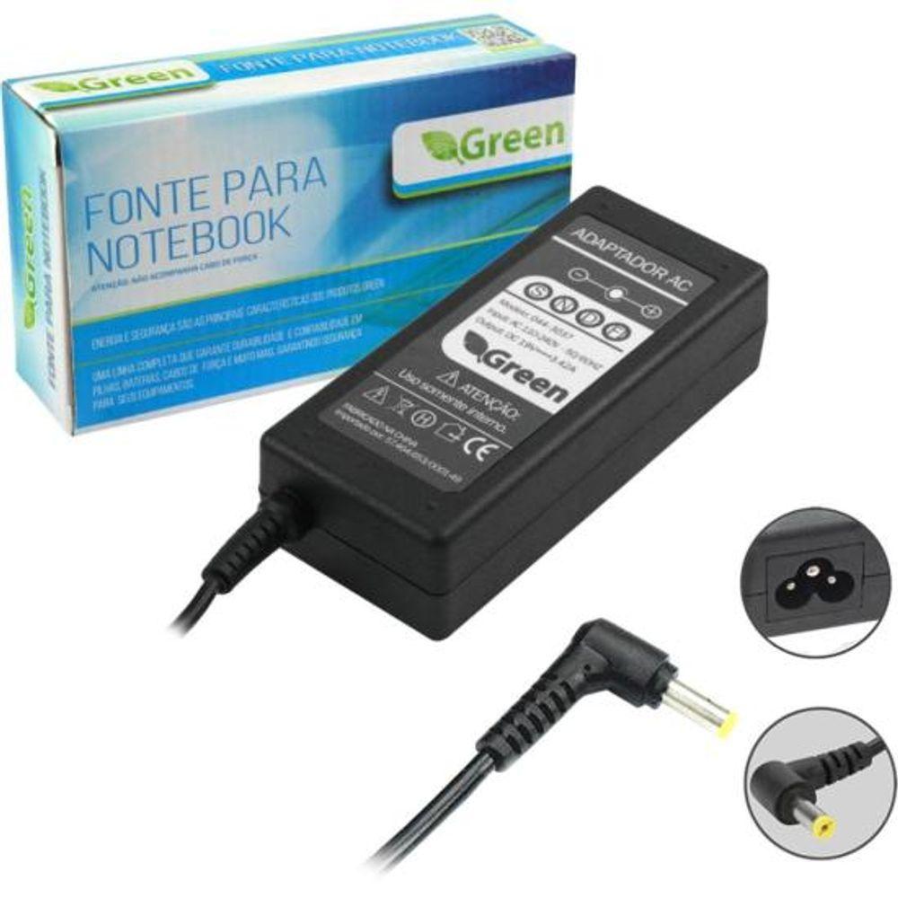 Fonte Para Notebook Acer 19V 3,42A Bivolt 5,5X1,7mm Green - 1