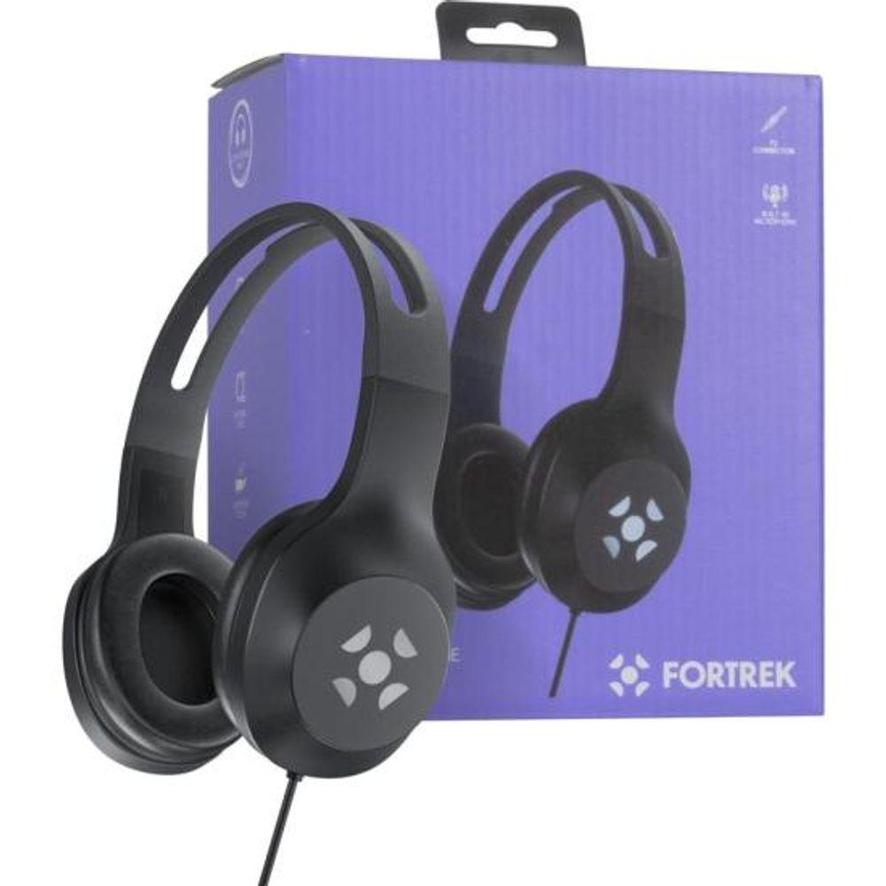 Fone de Ouvido Fortrek FK 621A Com Microfone Preto - 2
