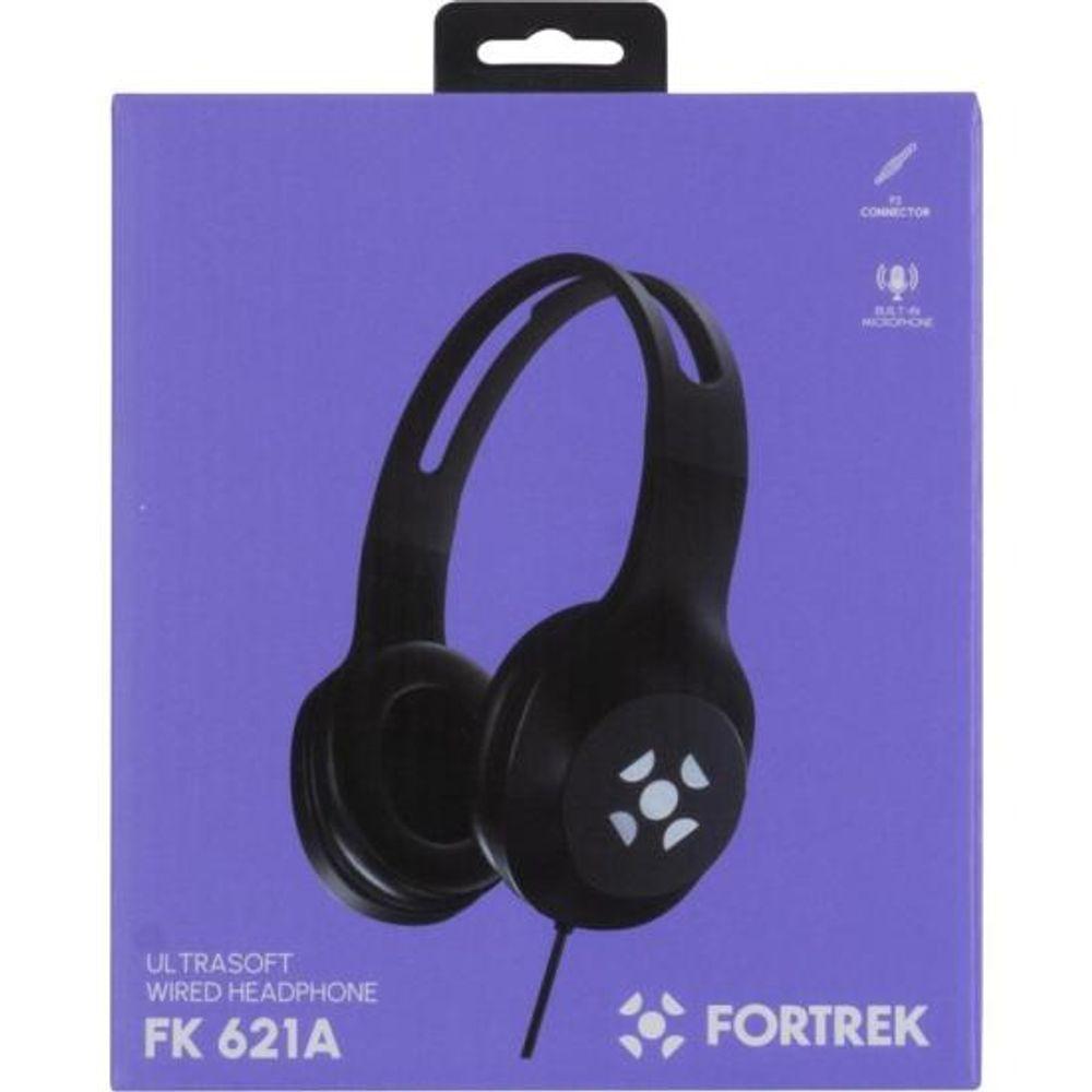 Fone de Ouvido Fortrek FK 621A Com Microfone Preto - 8
