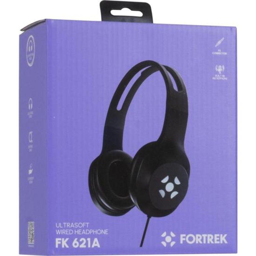 Fone de Ouvido Fortrek FK 621A Com Microfone Preto - 9