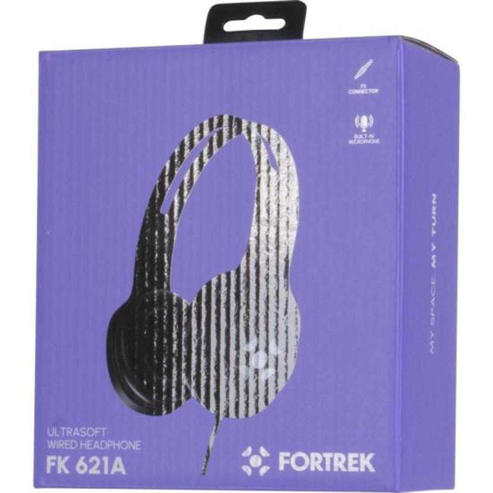 Fone de Ouvido Fortrek FK 621A Com Microfone Preto - 10