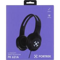 Fone de Ouvido Fortrek FK 621A Com Microfone Preto - 8