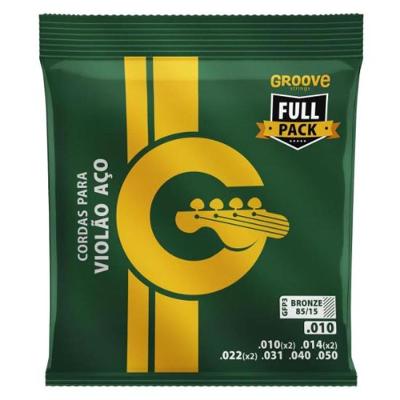 Encordoamento Para Violão Aço .010 Solez Groove GFP3