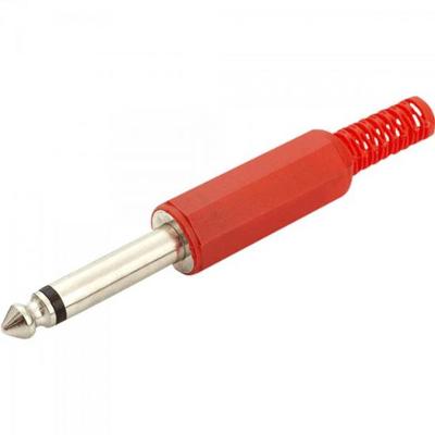 Plug P10 Mono 141014 Vermelho Genérico 10 unidades
