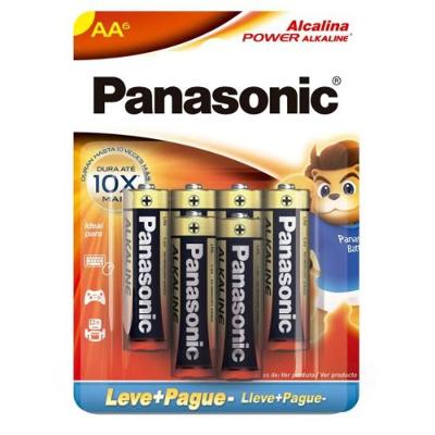 Pilha Alcalina 1,5V AA LR6 (Com6 Pilhas) PanasonicCAR / 6