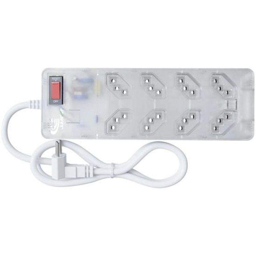 Filtro de Linha Com Proteção DPS 3P Energia 8 Clamper Transparente - 3