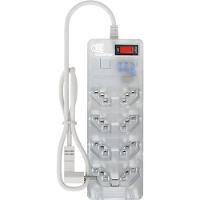 Filtro de Linha Com Proteção DPS 3P Energia 8 Clamper Transparente - 1