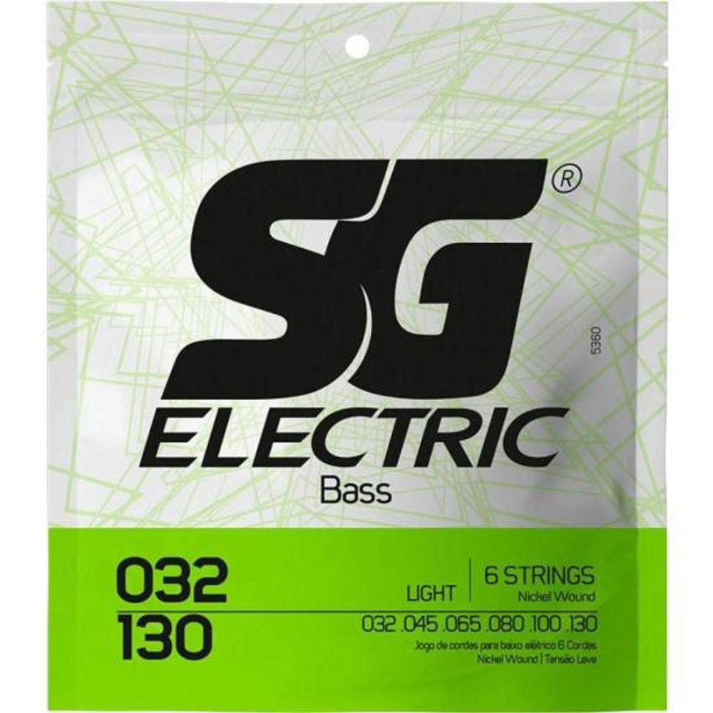Encordoamento Para Baixo 6 Cordas 0.32 Light SG - 1