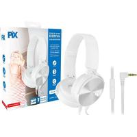 Fone de Ouvido Pix Essential Flat Com Microfone Branco - 1
