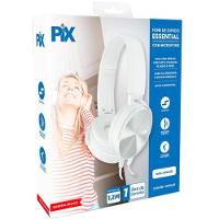 Fone de Ouvido Pix Essential Flat Com Microfone Branco - 2
