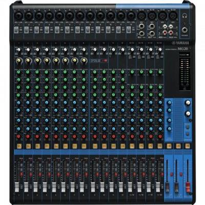 Mesa de Som Yamaha MG20 Analógica 20 Canais Bivolt Preta