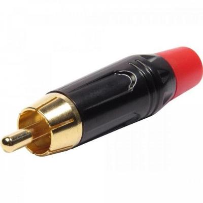 Plug RCA Metal Com Parte Inferior Vermelha PGRC0022 Storm pacote Com 10