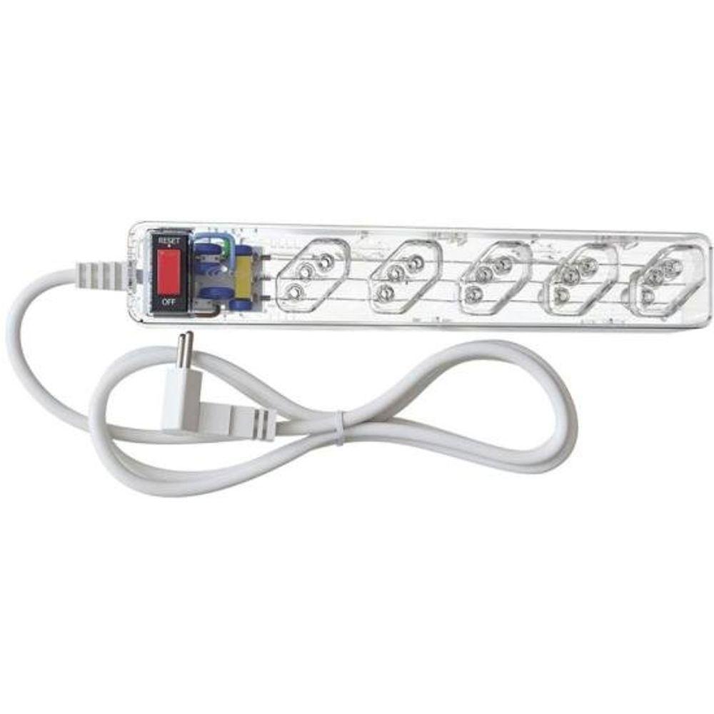 Filtro de Linha Com Proteção DPS 3P Energia 5 Clamper Transparente - 4