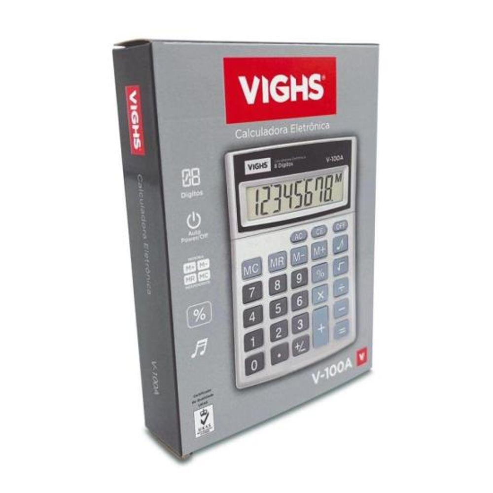 Calculadora de Mesa Vighs V-100A 08 Dígitos - 2