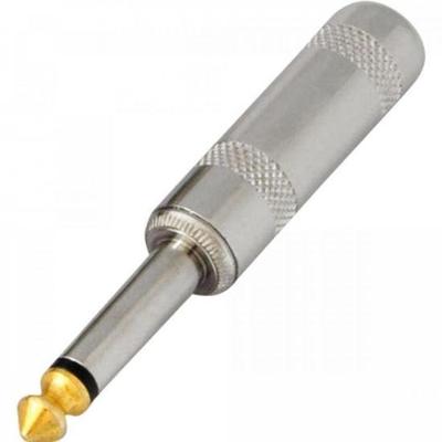 Plug P10 Mono Metal Com Ponta Gold PGPZ0035 Storm pacote Com 10
