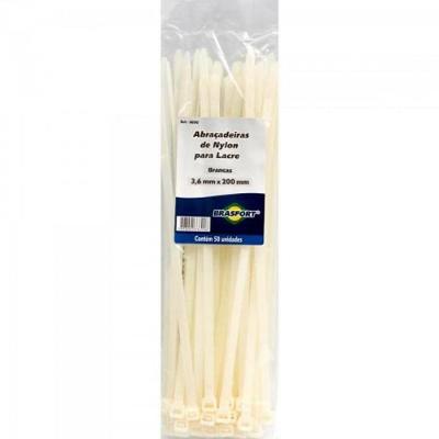 Abraçadeira Nylon 3,6x200mm Branca Brasfort-centena