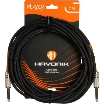 Cabo Para Instrumentos Player P10 x P10 7m Preto Hayonik