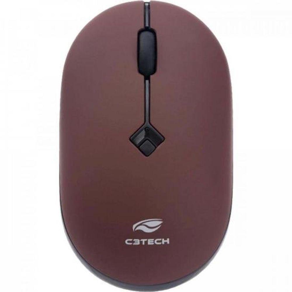 Mouse Sem Fio C3Tech M-W60RD RC Nano 1600DPI Vermelho - 1