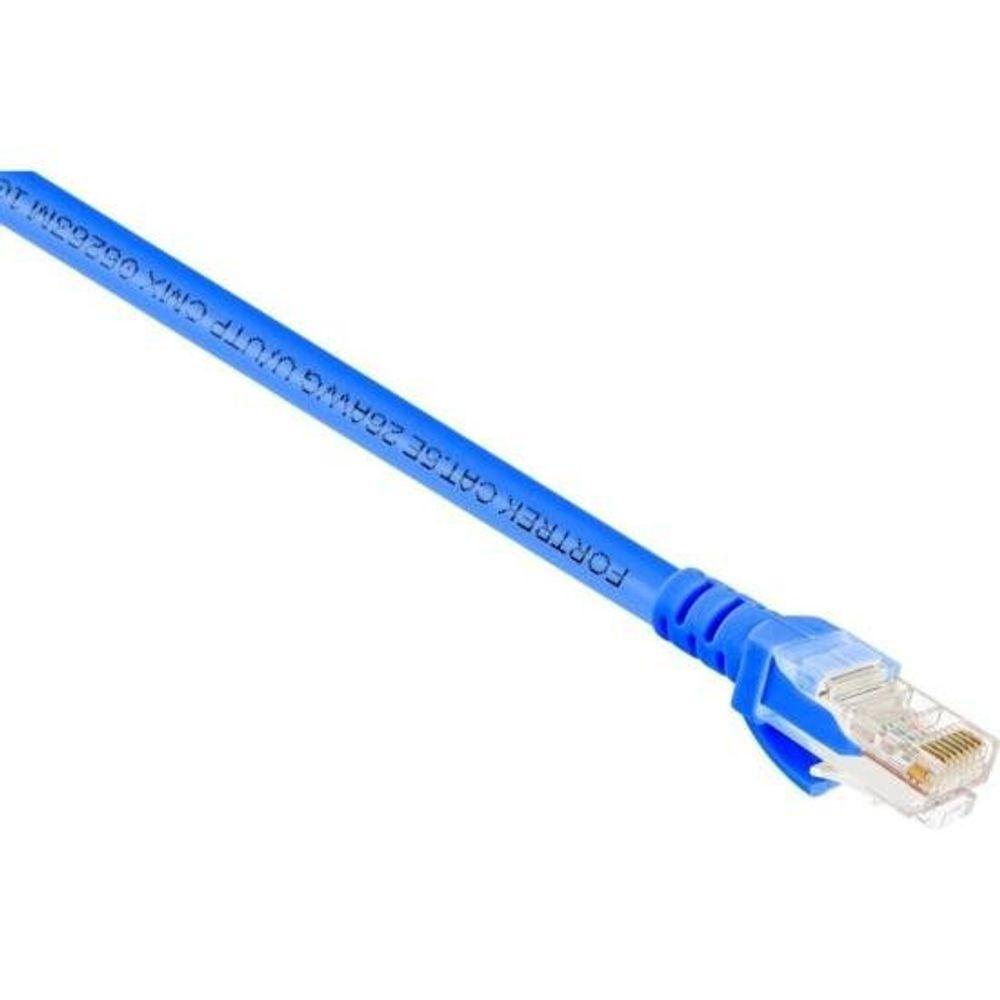 Cabo de Rede Patch Cord Cat5e Fortrek FKCAT5E 2,5m Internet Azul - 2