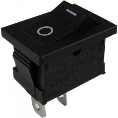 Chave Gangorra 15A/250VAC 2 Terminais ON/OFF Preta CHVS0012 StormPCT / 25