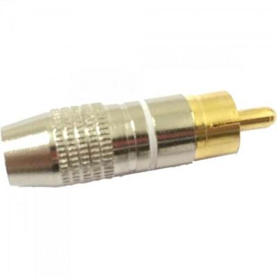 Plug RCA Profissional PGRC0015 Branco Storm 10 unidades