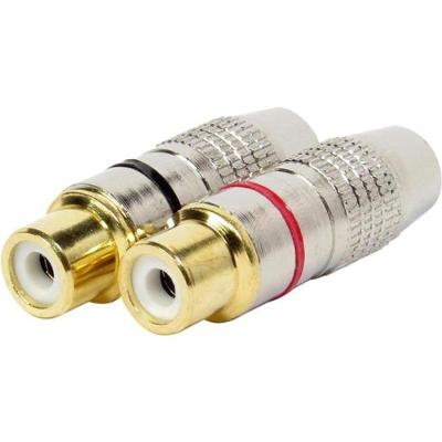 Jack RCA Profissional Vermelho Storm pacote Com 10