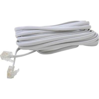 Cabo Extensor Para Telefone RJ11 4 Vias 2M Branco Storm pacote Com 10