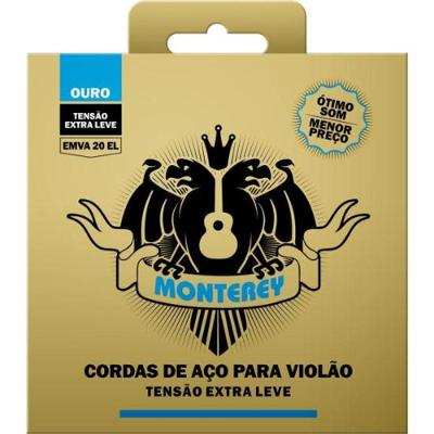 Encordoamento Para Violão Aço Solez Monterey EMVA20 EL