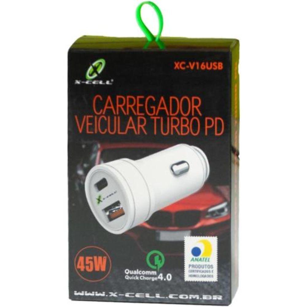 Carregador Veicular USB Para USB-C Flex XC-V16USB - 3