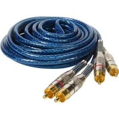 Cabo Blindado 2RCA X 2RCA 3m Azul Storm