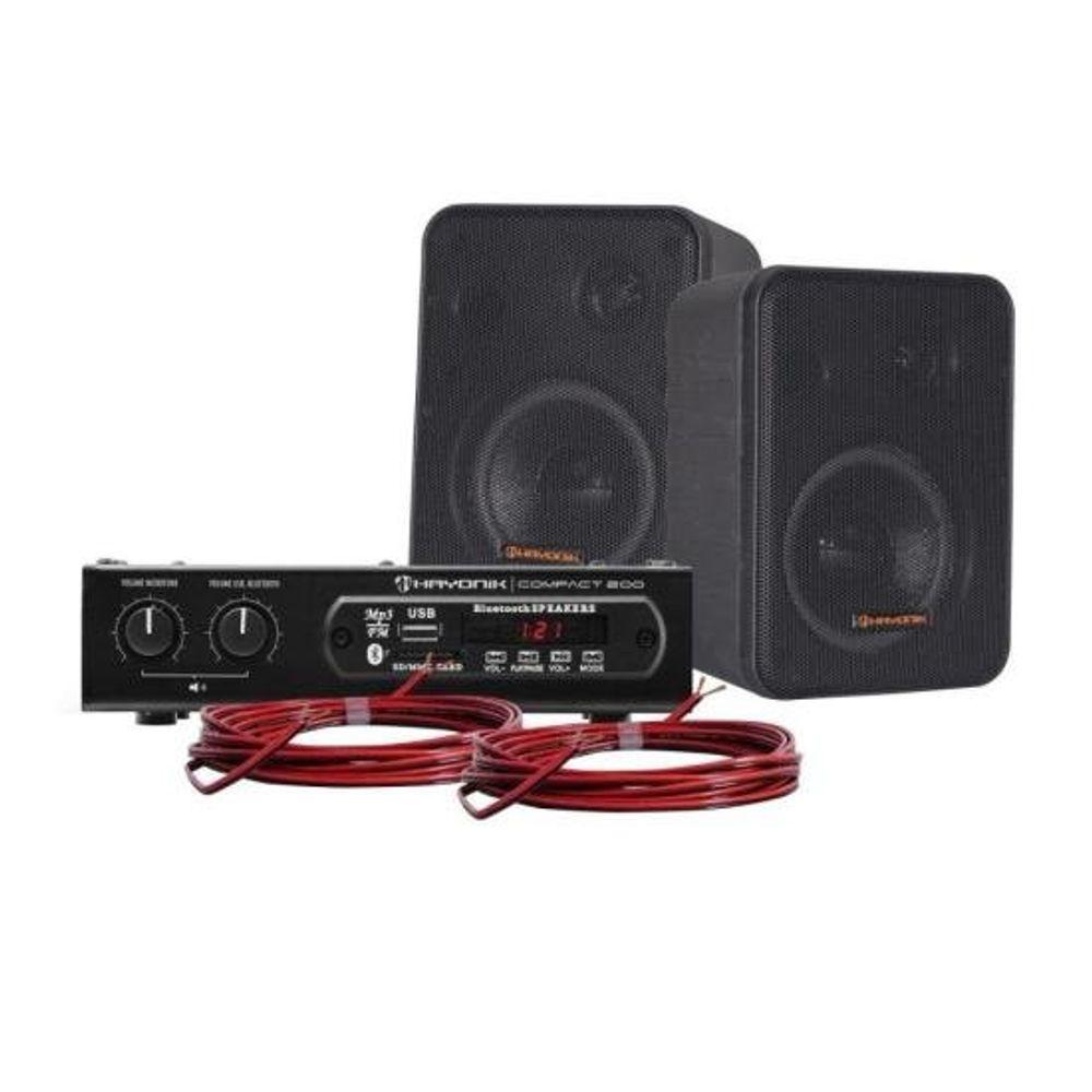 Kit de Som para Ambiente Hayonik Ambience 2000 V2 Preto - 1