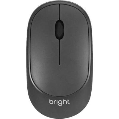 Mouse Sem Fio Bright MS003 Cinza