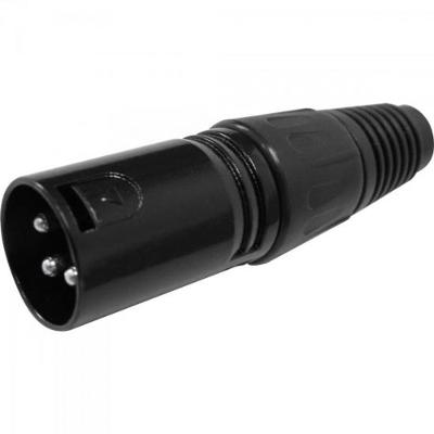Conector Cannon Macho PGCN0013 Preto Storm pacote Com 10